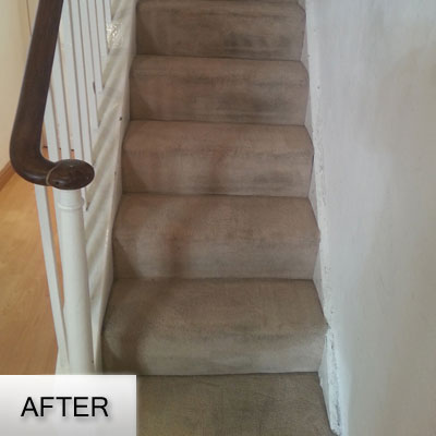 clean carpet stairs